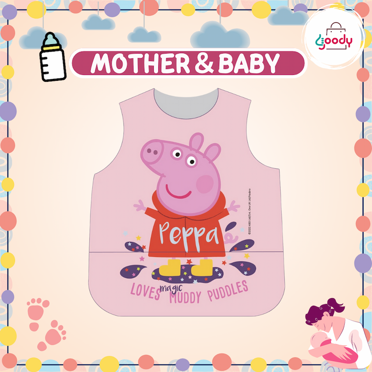 Parents League - PEPPA PIG 背心連袋防水罩衣 - Peppa (12個月以上適合)
